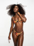 Motel farida bikini bottom in floral sunset print