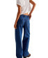 ფოტო #2 პროდუქტის Women's Cotton Palmer Cuffed Boyfriend Jeans