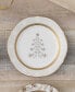 Charlotta 9" Holiday Tree Accent Plates, Set of 4
