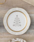 Фото #3 товара Charlotta 9" Holiday Tree Accent Plates, Set of 4