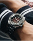 ფოტო #4 პროდუქტის Men's Hull Diver Automatic Ombre Red with Silver-Tone Solid Stainless Steel Bracelet Watch 42mm