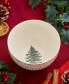 Фото #4 товара Christmas Tree Polka Dot Rice Bowls, Set of 4