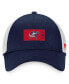 Фото #4 товара Men's Navy Columbus Blue Jackets Authentic Pro Rink Trucker Snapback Hat