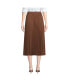Фото #3 товара Women's Poly Crepe Pleated Midi Skirt