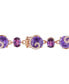 Фото #3 товара Multi-Gemstone (41 5/8 ct. t.w.) and Diamond (3/4 ct. t.w.) Link Scroll Bracelet in 14k Rose Gold