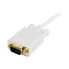StarTech.com 3 ft Mini DisplayPort to VGA Adapter Converter Cable – mDP to VGA 1920x1200 - White - 0.91 m - mini DisplayPort - VGA (D-Sub) - Male - Male - Straight
