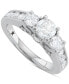 ფოტო #1 პროდუქტის Diamond Channel-Set Engagement Ring (2 ct. t.w.) in 14k White Gold