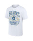 Men's Darius Rucker Collection by White Milwaukee Brewers Distressed Rock T-shirt