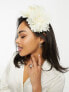 True Decadence pearl flower headband fascinator in white - фото #5