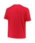Фото #2 товара Men's Red Detroit Red Wings Big and Tall Arch Over Logo T-shirt