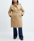ფოტო #7 პროდუქტის Women's Belted Classic Trench Coat