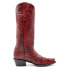 Фото #2 товара Ferrini Scarlett Embroidery Snip Toe Cowboy Womens Red Dress Boots 8426122