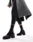 Фото #4 товара ASOS DESIGN Wide Fit Radiate mid-heel boots in black