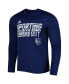 ფოტო #2 პროდუქტის Men's Navy Sporting Kansas City Jersey Hook AEROREADY Long Sleeve T-shirt