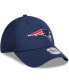 Фото #2 товара Men's Navy New England Patriots Stripe 39THIRTY Flex Hat