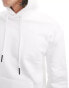 Фото #8 товара Bershka basic hoodie in white