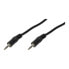 Фото #1 товара LogiLink 3.5mm - 3.5mm - 0.2m - 3.5mm - Male - 3.5mm - Male - 0.2 m - Black