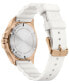 ფოტო #4 პროდუქტის Women's I.N.O.X. V White Rubber Strap Watch 37mm