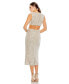 ფოტო #2 პროდუქტის Women's Ieena Sequin Front Twist Cut Out Column Dress