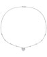 ფოტო #4 პროდუქტის Lab-Grown Moissanite Heart Halo 18" Pendant Necklace (2 ct. t.w.) in Sterling Silver