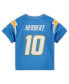 Toddler Boys and Girls Justin Herbert Powder Blue Los Angeles Chargers Game Jersey
