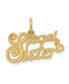 ფოტო #1 პროდუქტის Special Sister Charm in 14k Yellow Gold