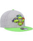 Men's Heather Gray, Neon Green Teenage Mutant Ninja Turtles Trucker 9FIFTY Snapback Hat