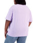 Trendy Plus Size Butterfly Growth Cotton T-Shirt