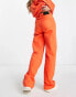 Фото #2 товара Waven slouchy wide leg jeans co-ord in orange