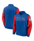 Фото #1 товара Men's Royal, Red Chicago Cubs Iconic Record Holder Woven Full-Zip Bomber Jacket