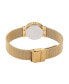 ფოტო #3 პროდუქტის Women's Crystal Gold-Tone Stainless Steel Mesh Bracelet Watch 26mm