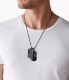 Black men´s necklace DX0014040