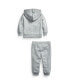 ფოტო #2 პროდუქტის Baby Girls or Boys French Terry Hoodie and Pants Set