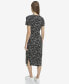 Фото #2 товара Andrew Marc Women's Short Sleeve Stretch Midi Dress with Slit
