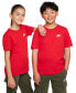 ფოტო #5 პროდუქტის Big Kids Sportswear Embroidered Logo Graphic T-Shirt