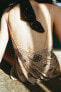 Фото #2 товара Платье из крепа с вышивкой и бусинами ZARA