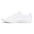 Фото #3 товара Puma Clyde Core L Foil Lace Up Womens White Sneakers Casual Shoes 364670-04