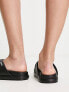 Levi's Lydia PU crossover sandal in black with logo