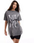 Фото #1 товара Murci exclusive oversized motif t-shirt in washed grey