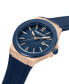 Men's Classic Blue Silicone Watch 43mm