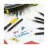 Set of Felt Tip Pens Milan 24 Pieces Paintbrush Multicolour