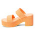 Фото #6 товара BEACH by Matisse Ocean Ave Platform Womens Orange Casual Sandals OCEANAVE-845