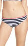 Фото #1 товара Tommy Bahama Women's 236872 Breton Stripe Bikini Bottoms Swimwear Size L