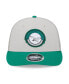 Бейсболка New Era мужская кремовая с келли-зеленым цветом Philadelphia Eagles 2023 Sideline Historic Low Profile 9FIFTY Snapback Hat - фото #4