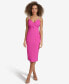 Фото #1 товара Women's Embellished-Strap Midi A-Line Dress