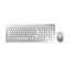 Фото #2 товара Cherry DW 8000 - Full-size (100%) - Wireless - RF Wireless - QWERTZ - Silver - White - Mouse included