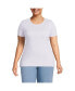 ფოტო #3 პროდუქტის Plus Size Cotton Rib T-shirt