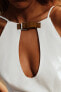 Фото #3 товара Короткое платье с горловиной халтер ZARA