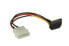 Фото #1 товара InLine SATA Power Adapter Cable 4pin Molex / 15pin SATA with latch 0.15m