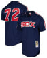 Фото #1 товара Mitchell Ness Men's Carlton Fisk Navy Chicago White Sox Cooperstown Collection Mesh Batting Practice Jersey